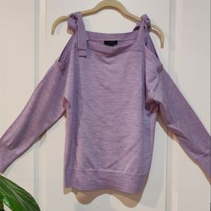 JCrew Merino Wool Cold Shoulder Top